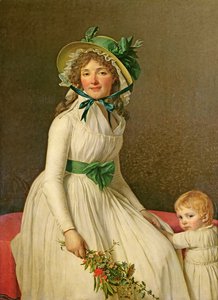 Madame Pierre Seriziat (rozená Emilie Pecoul) se svým synem Emilem (nar. 1793) 1795